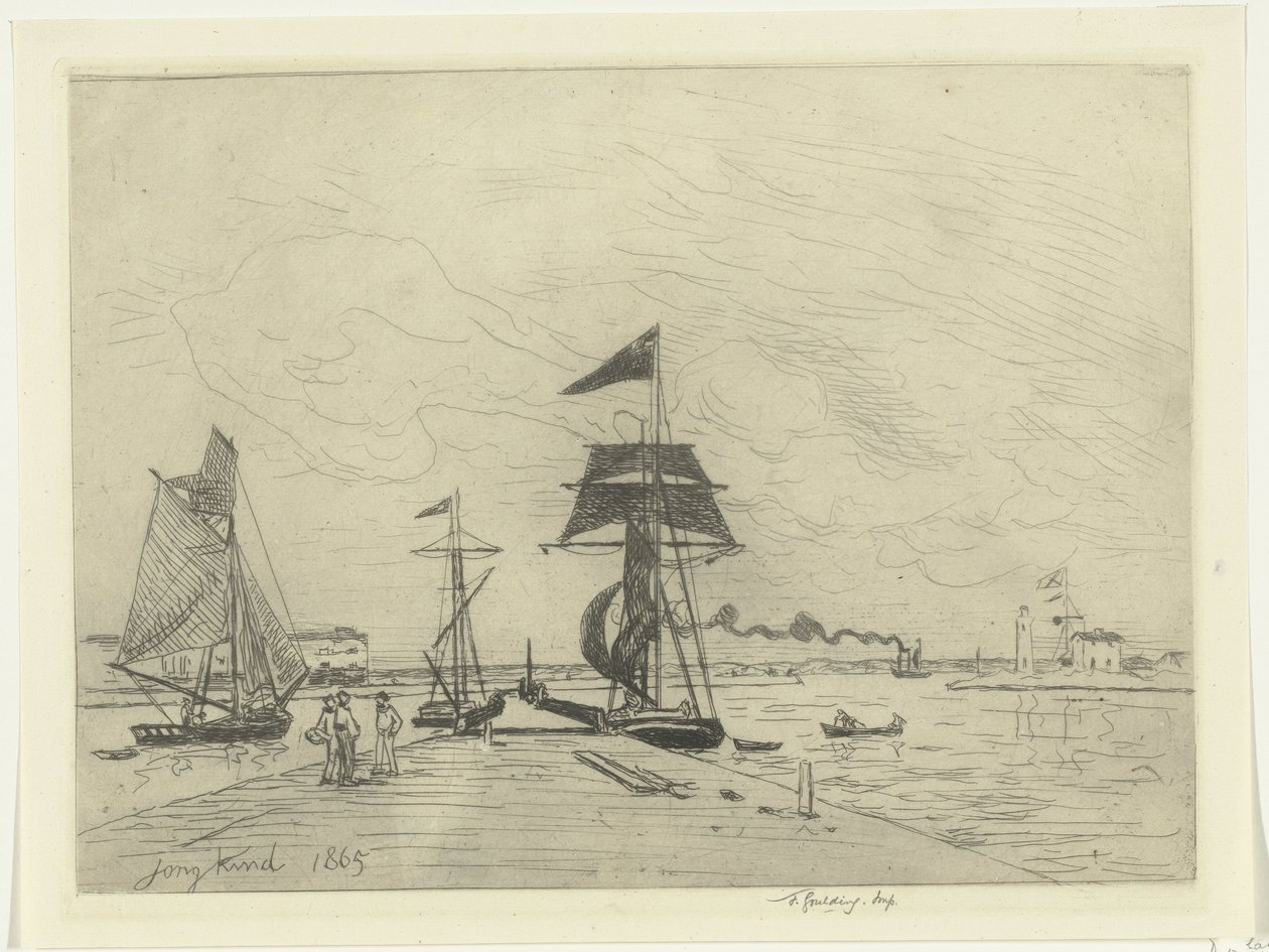 Jetée à Honfleur - Johan Barthold Jongkind