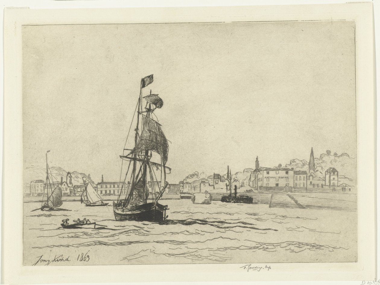Le port de Honfleur - Johan Barthold Jongkind