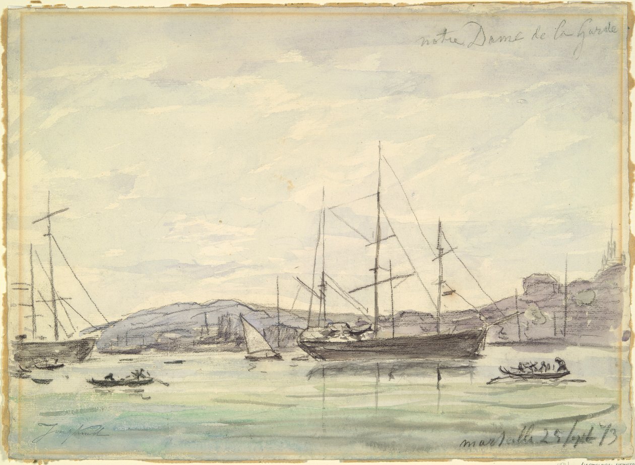 Scène de port, Marseille - Johan Barthold Jongkind