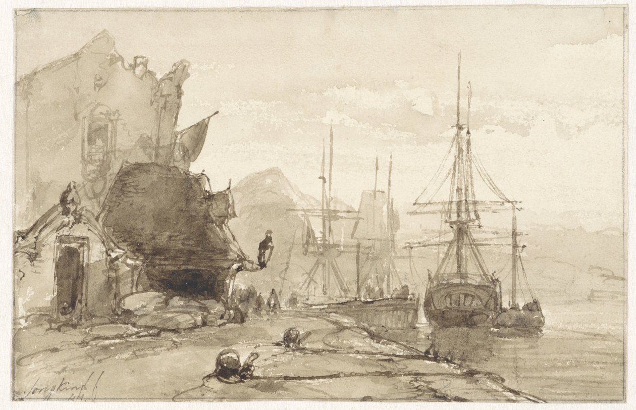 Vue de port à l
