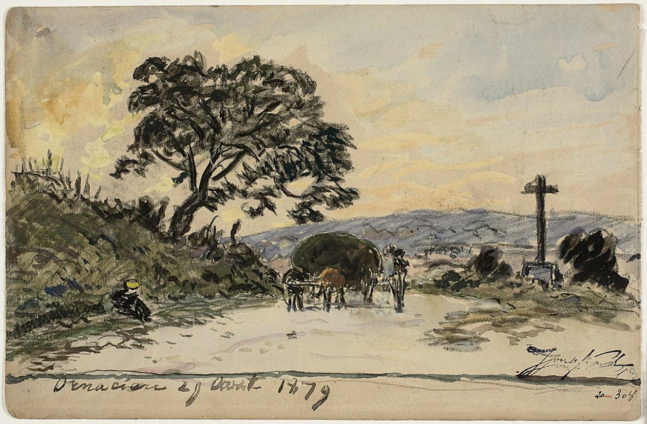 Ornacieux (recto et verso) - Johan Barthold Jongkind