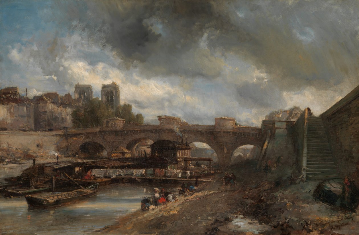 Le Pont Neuf, 1849-50 - Johan Barthold Jongkind