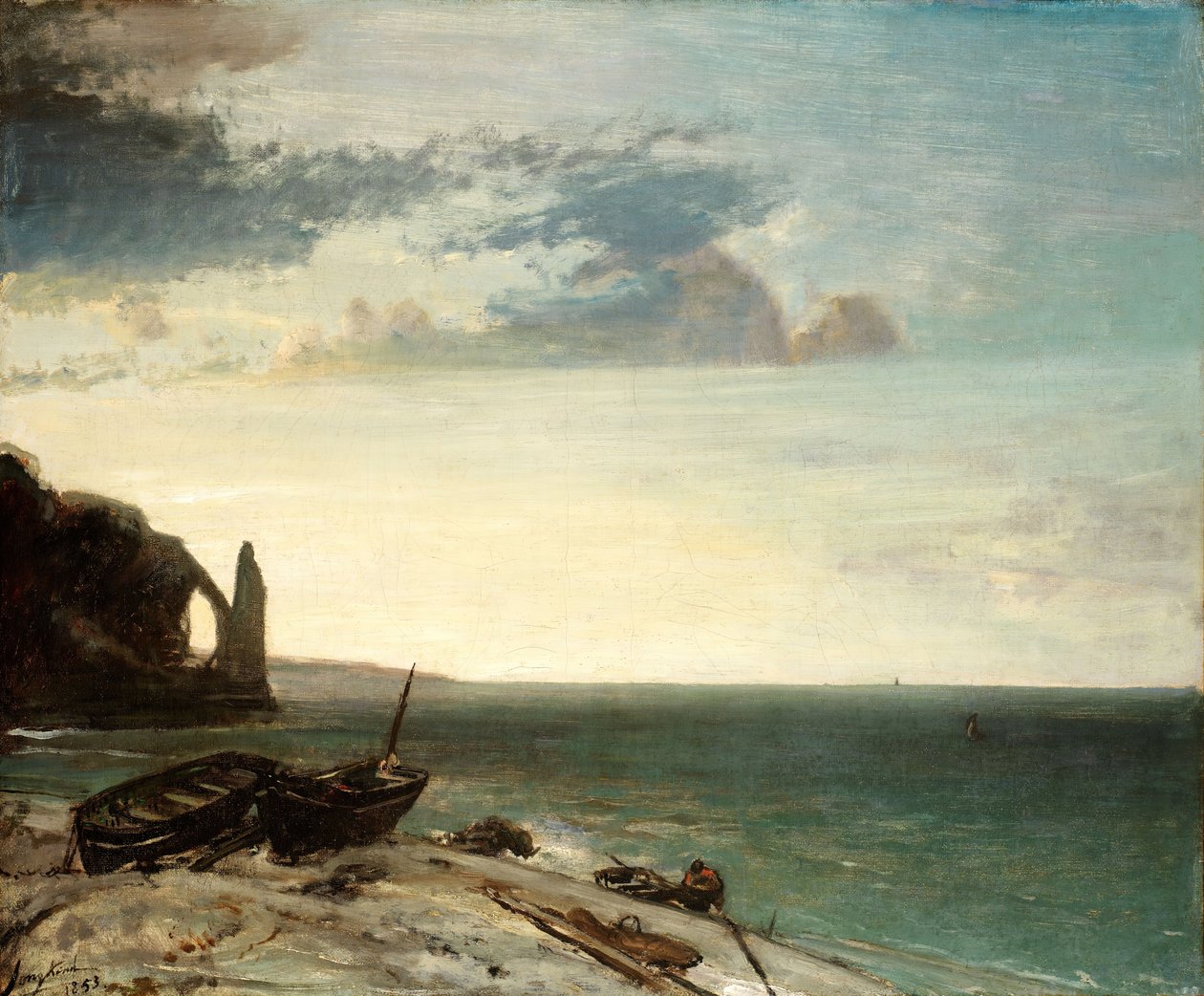 La Mer à Étretat - Johan Barthold Jongkind