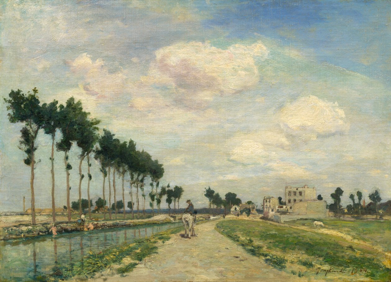 Le Chemin de halage, 1864 - Johan Barthold Jongkind