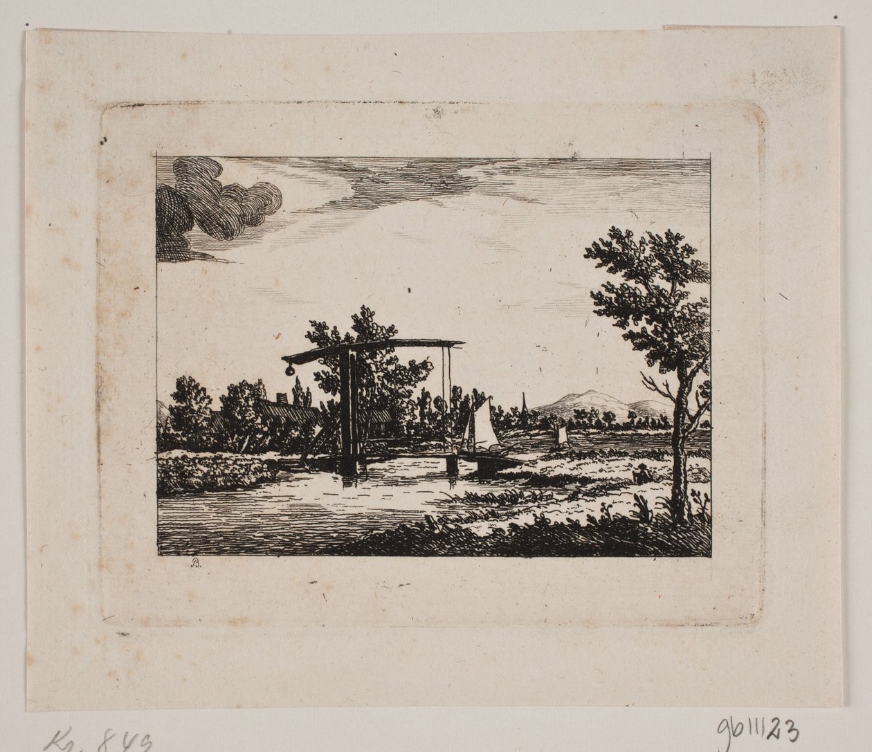 Paysage avec pont-levis - Johan Bülow