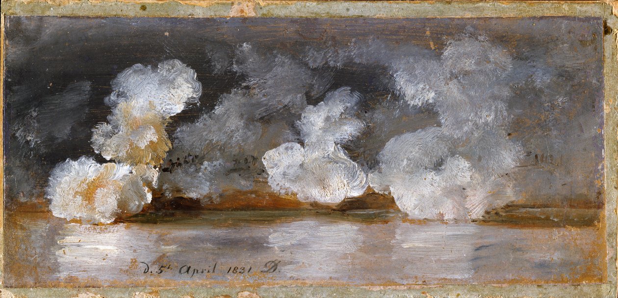 Fumée des coups de canon - Johan Christian Dahl