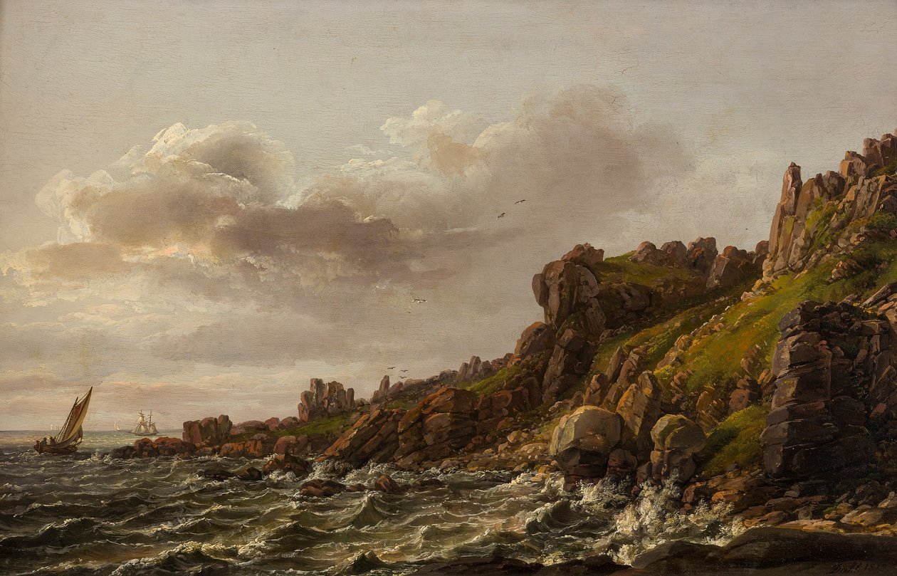 Vue sur Kullen en Suède - Johan Christian Dahl