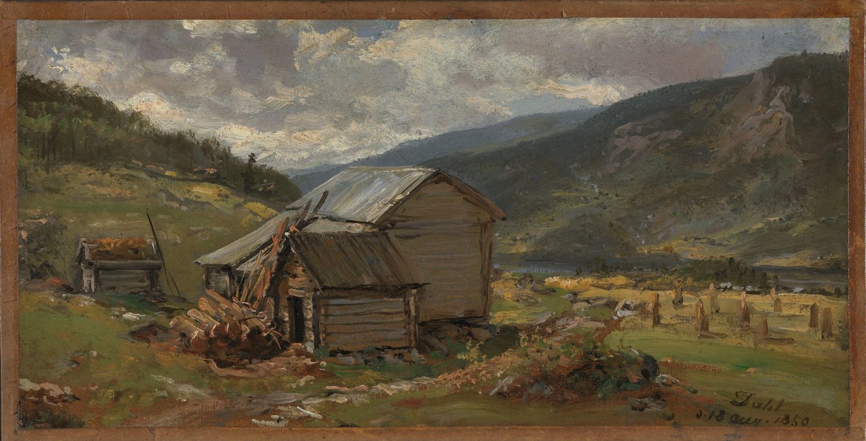 Vue de Hjelle à Valdres - Johan Christian Dahl