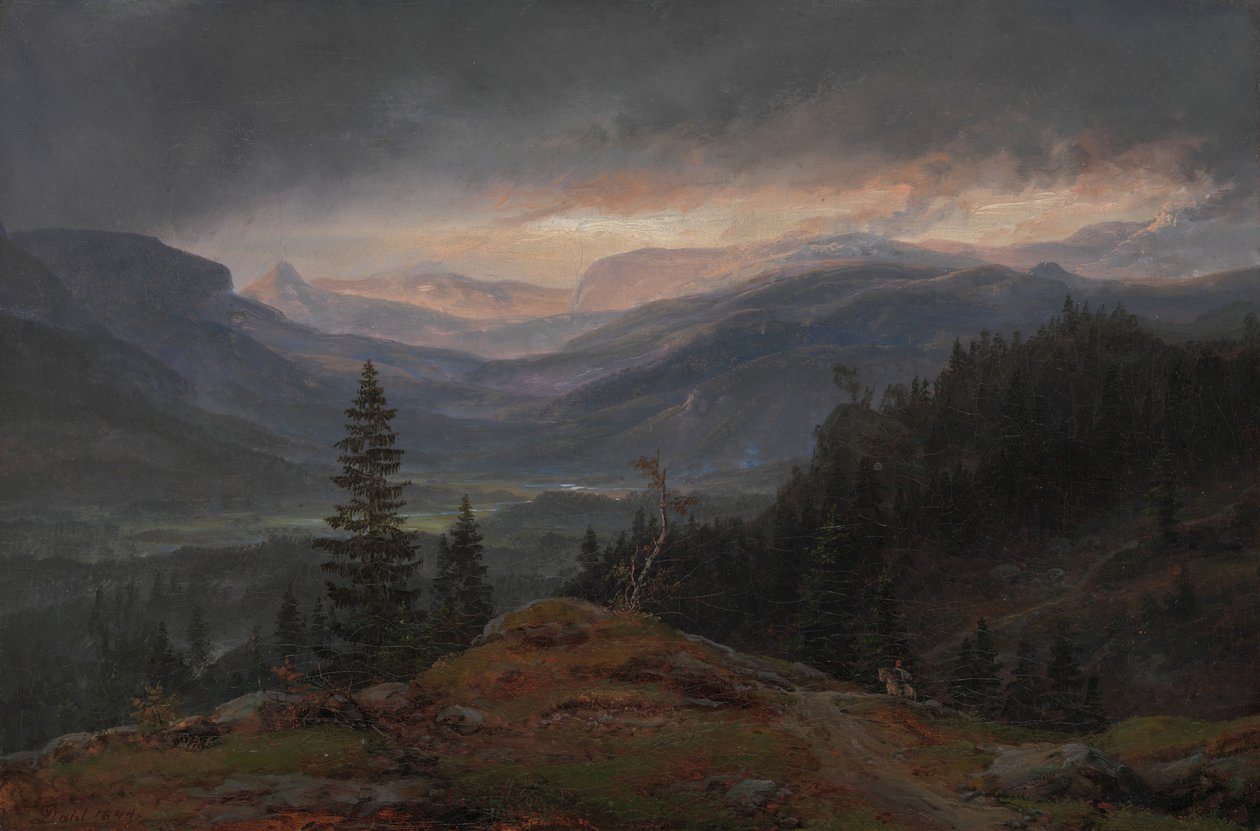 Vue sur Hallingdal, 1844 - Johan Christian Dahl