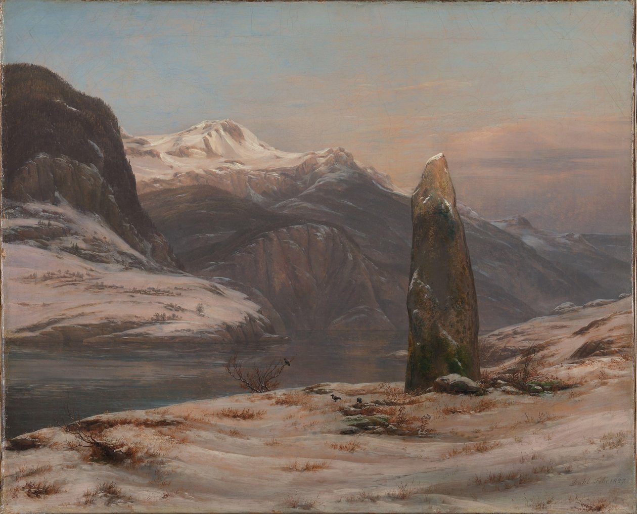 Hiver au Sognefjord - Johan Christian Dahl