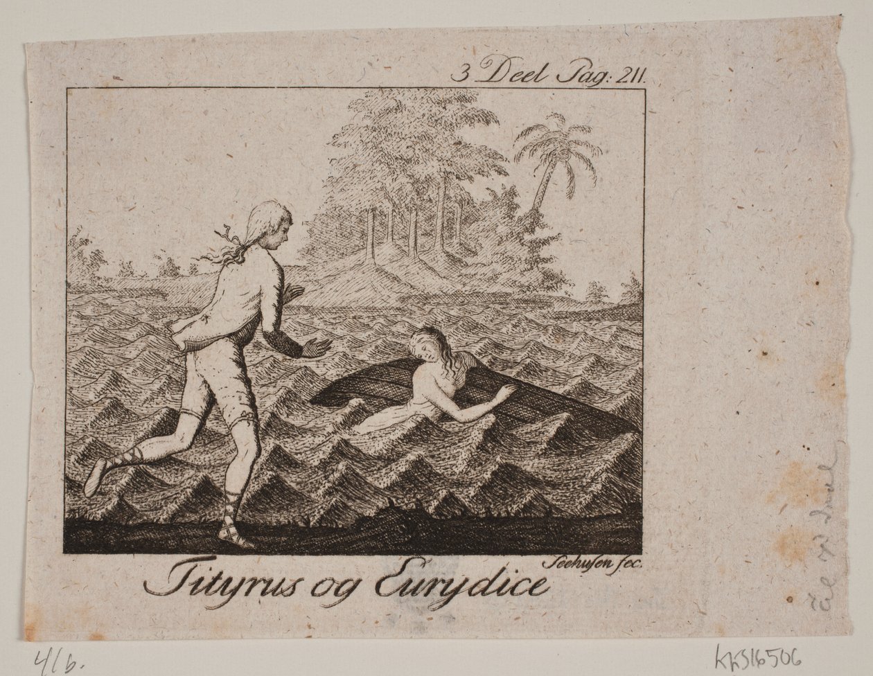 Vignette. Tityrus et Eurydice - Johan Christoph Seehusen