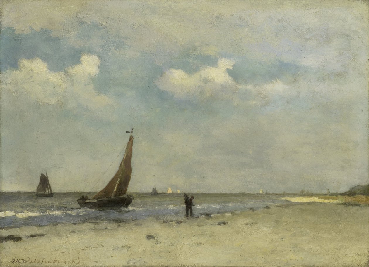 Scène de plage - Johan Hendrik Weissenbruch