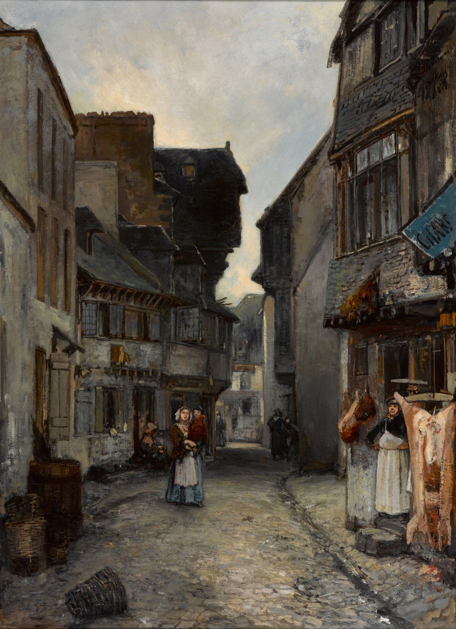 Une rue à Landerneau - Johan Jongkind