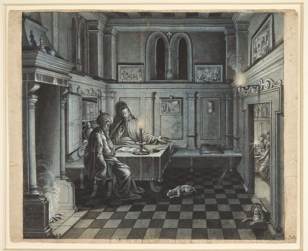 Christ et Nicodème - Johan Keyll