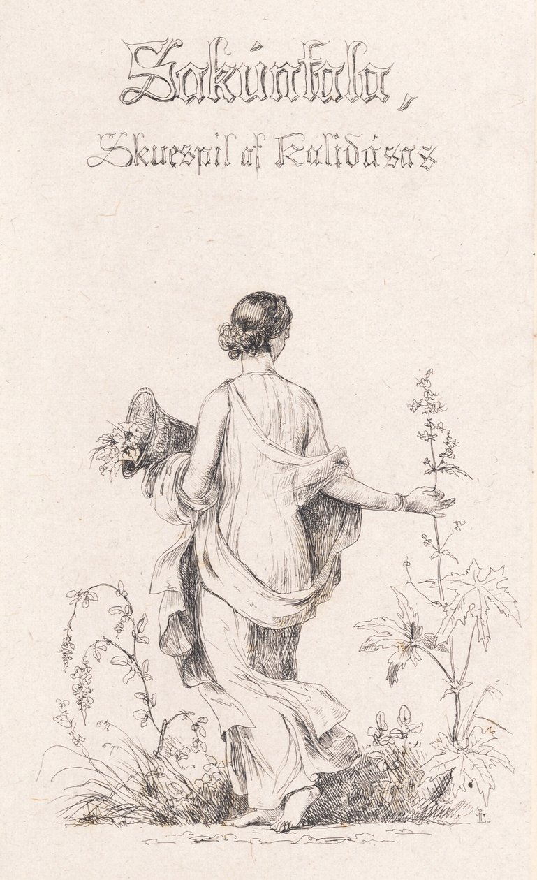 Danois : collectionneur de fleurs - Johan Lundbye