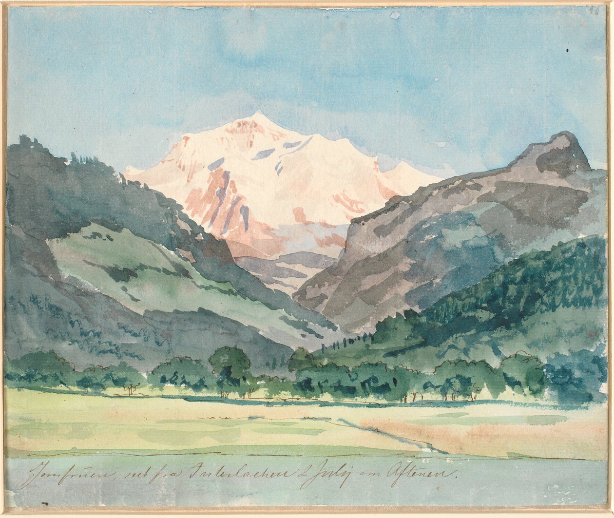 Paysage alpin - Johan Thomas Lundbye