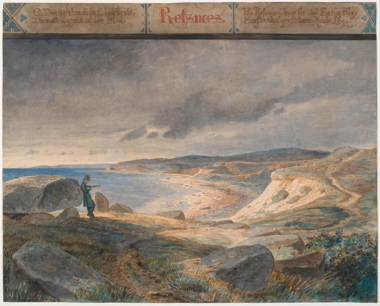 Refsnæs, paysage côtier - Johan Thomas Lundbye