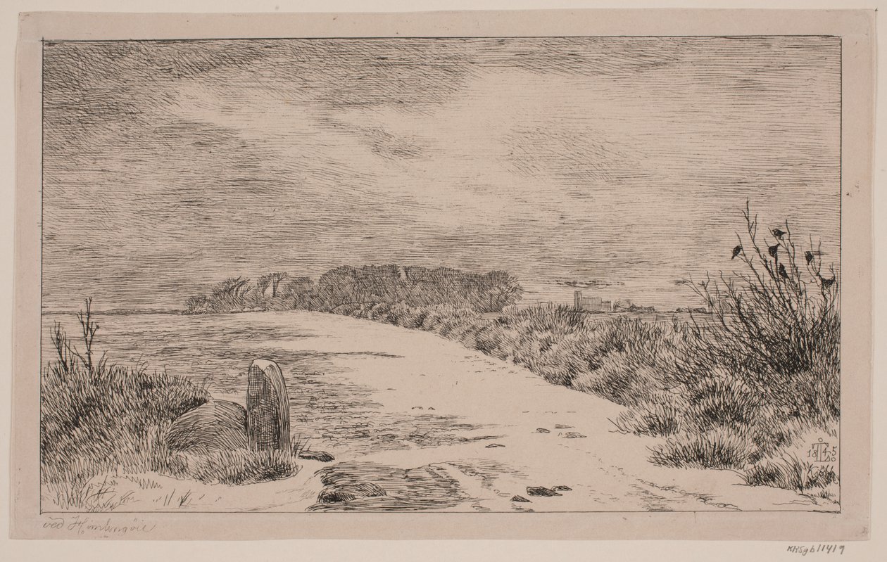 Près de Himlingøje, paysage d