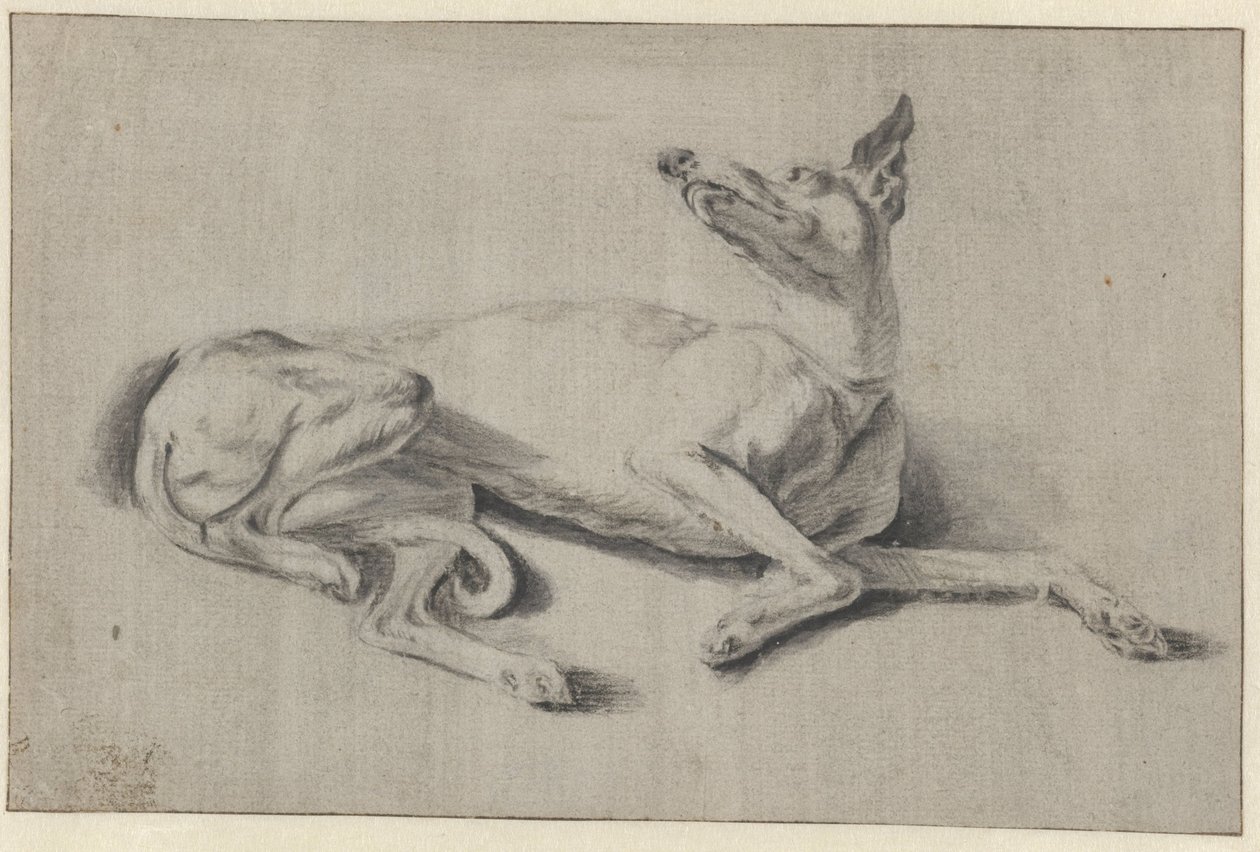 Lévrier couché - Johan le Ducq (possibly)