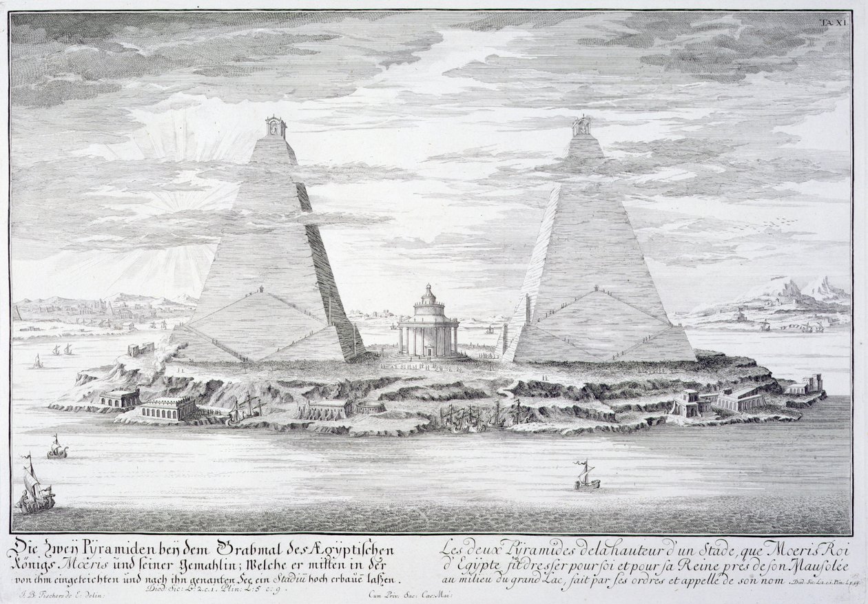 Les deux pyramides de Moeris, roi d