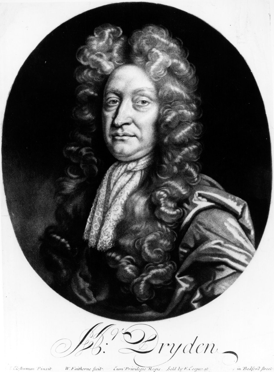 John Dryden (1631-1700) gravé par William Faithorne (1616-91) - Johann Closterman