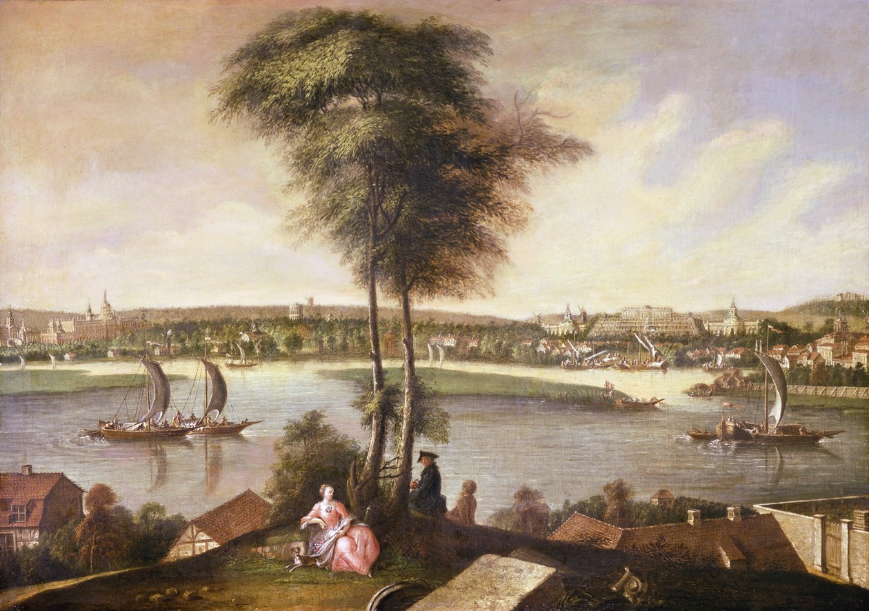 Vue du parc de Sanssouci depuis Brauhausberg, 1772 - Johann Friedrich Meyer