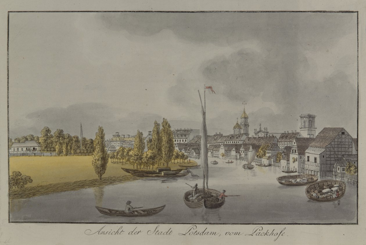 Vue de Potsdam, vers 1796 - Johann Friedrich Nagel
