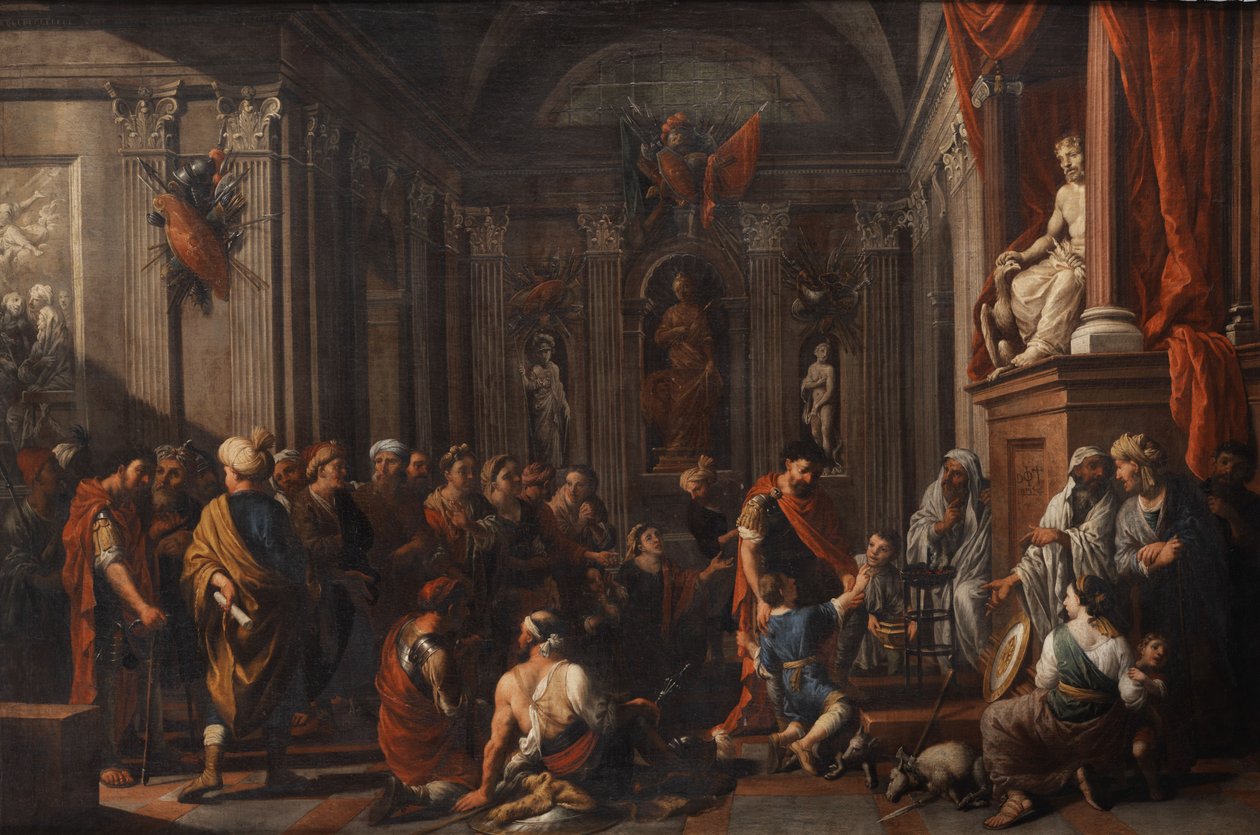 Scène de serment dans le temple de Jupiter - Johann Heiss