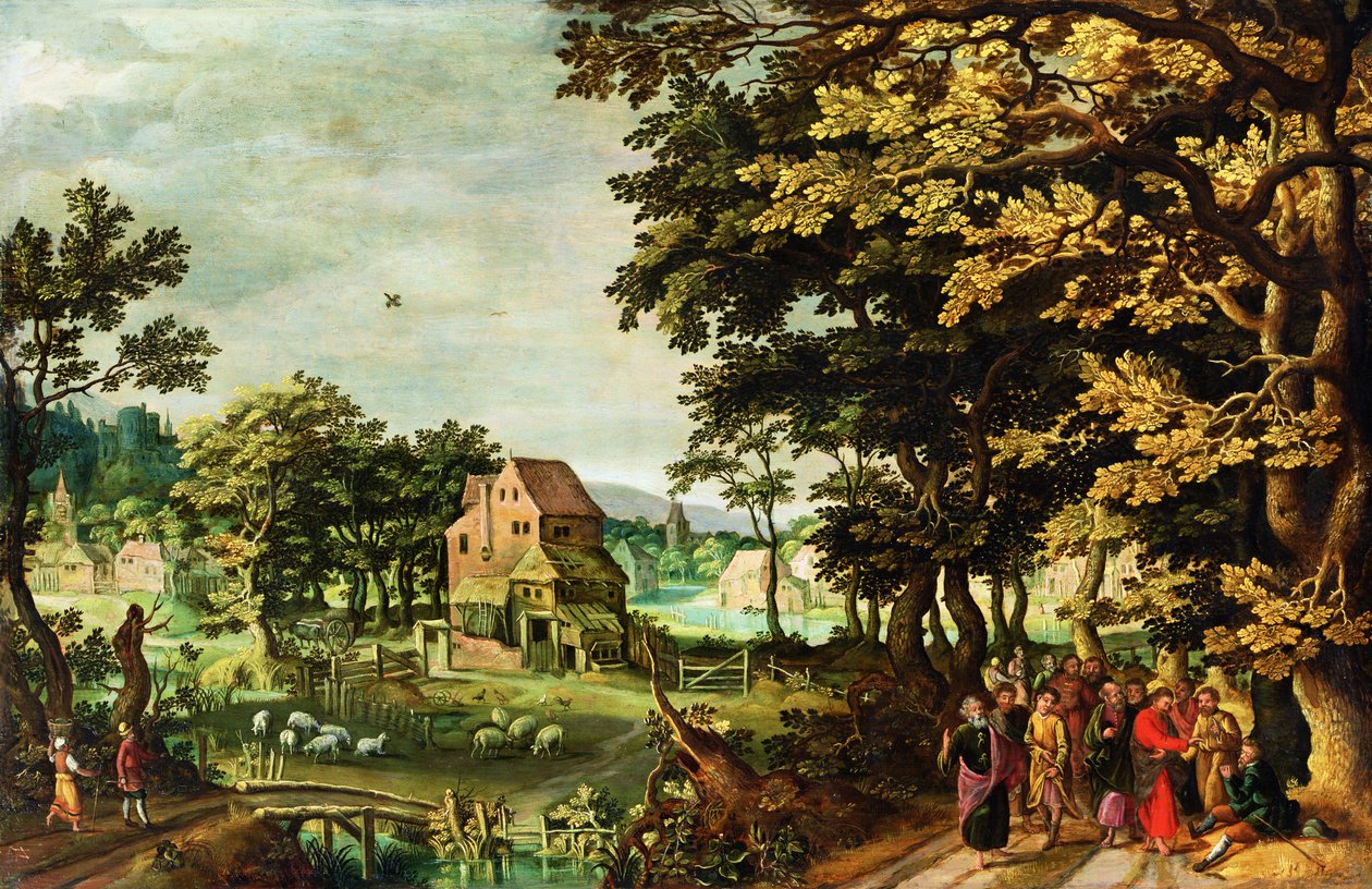 Paysage avec le Christ guérissant l