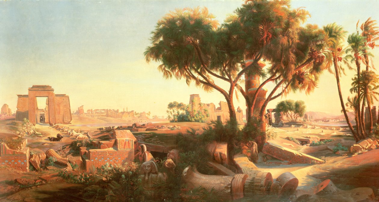 Ruines égyptiennes - Johann Jakob Frey