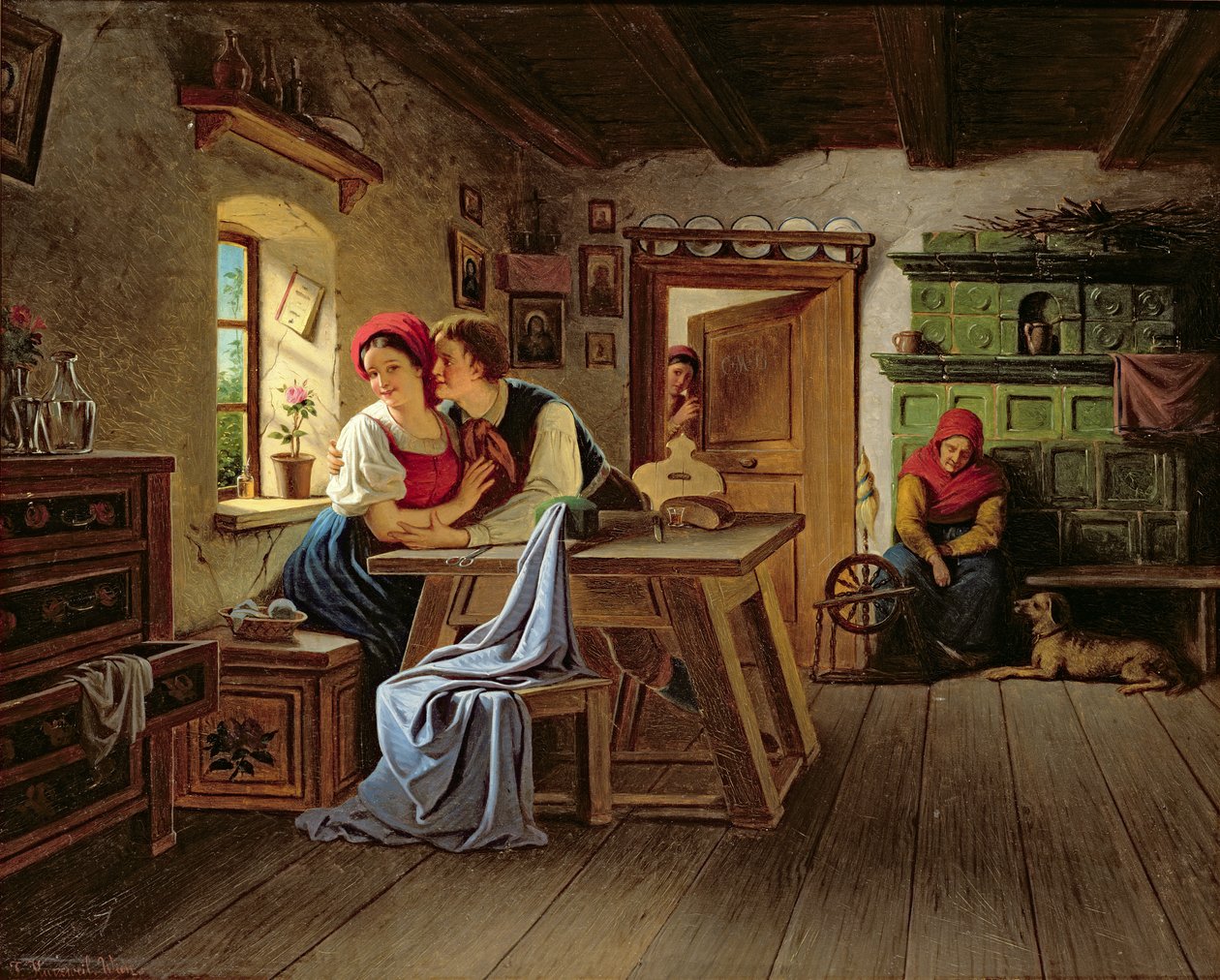 Amoureux dans la cuisine - Johann Kurtweil