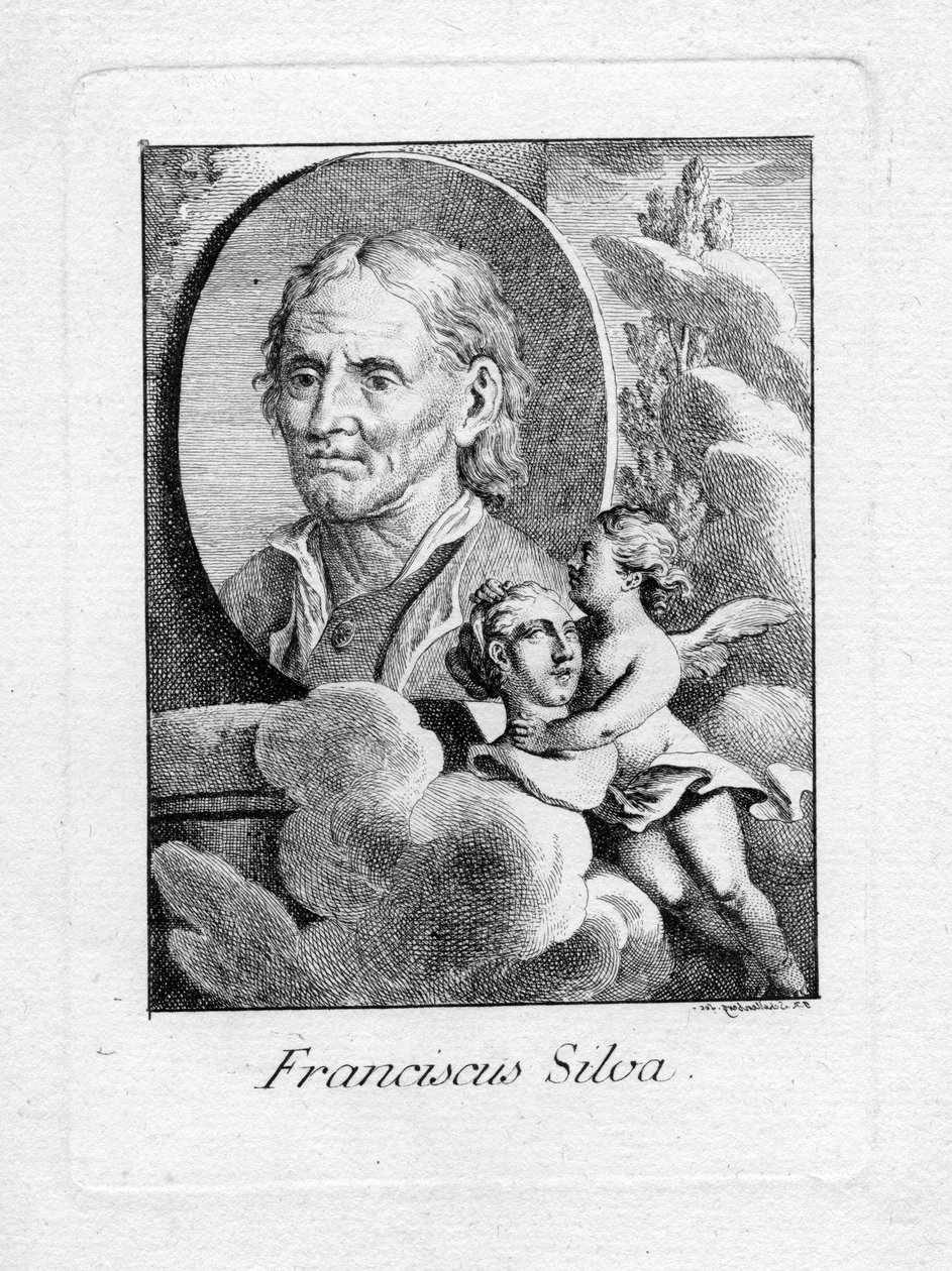 Portrait gravé - Johann Rudolf Schellenberg