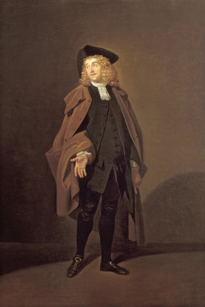 Portrait de John Moody (c.1712-1821) en tant que Père Foigard dans 