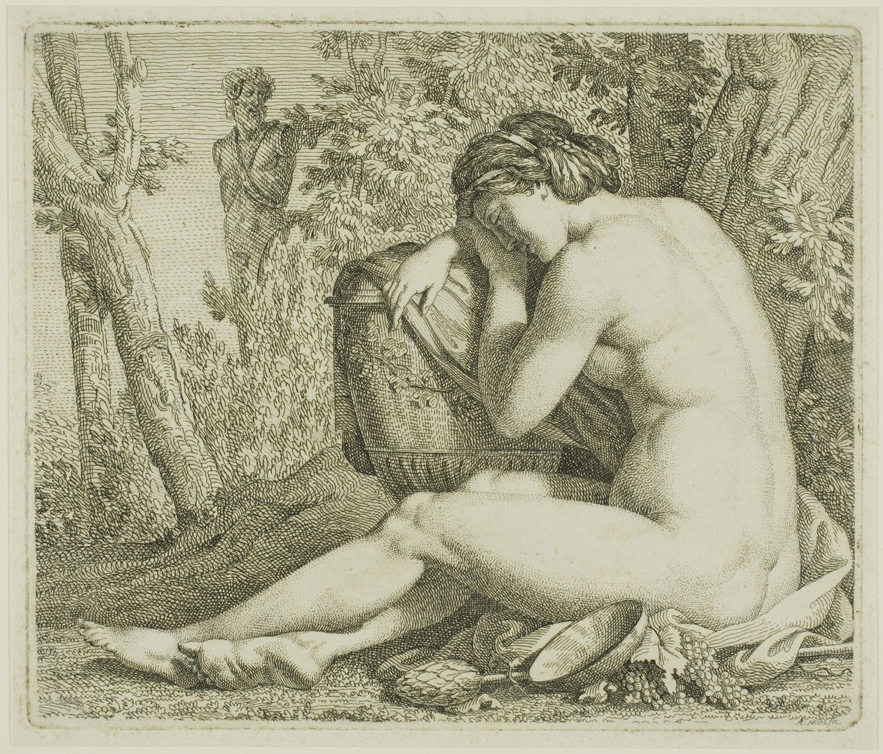 Bacchante au repos - Johann August Nahl II