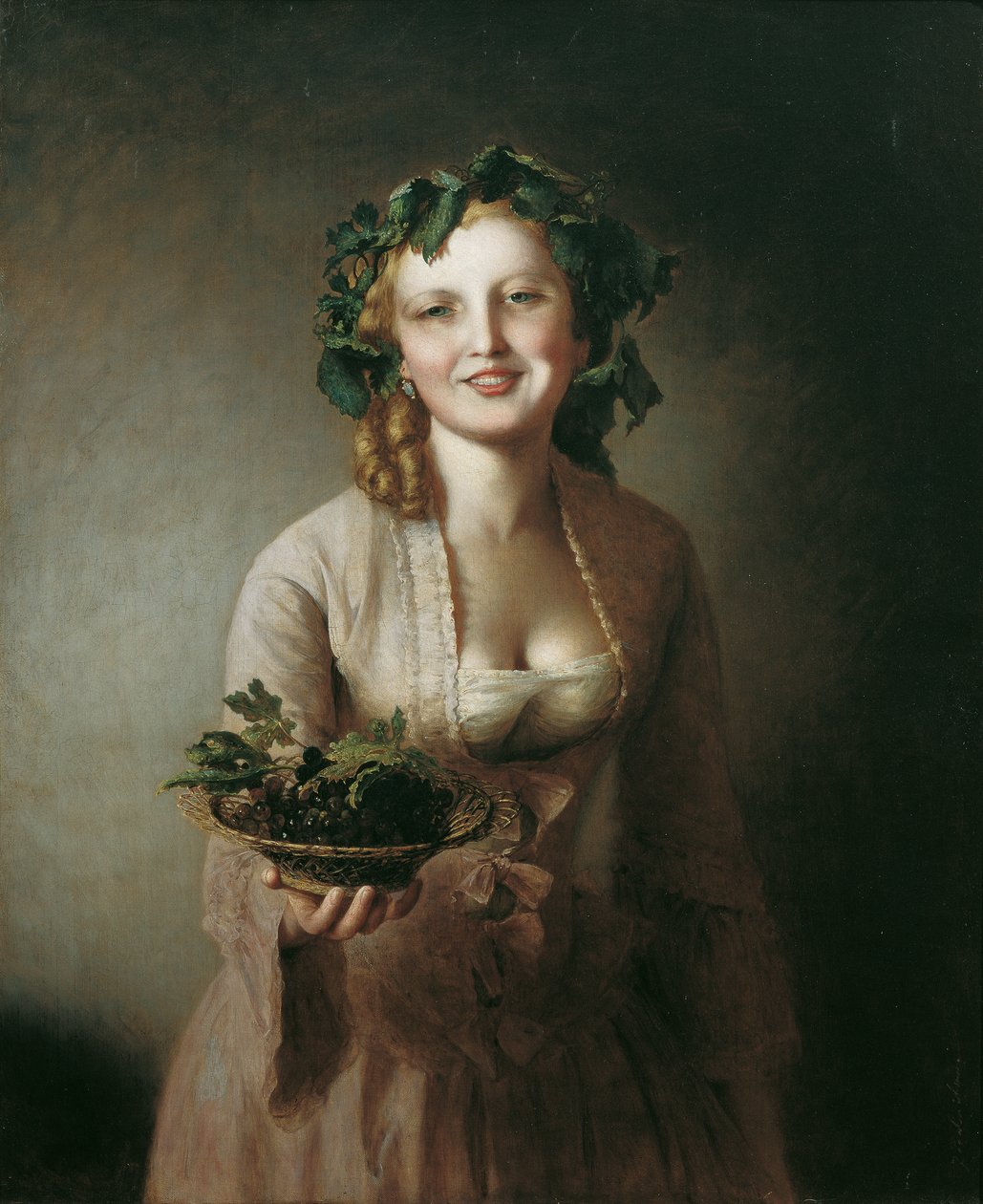 Lexi avec les raisins - Johann Baptist Reiter
