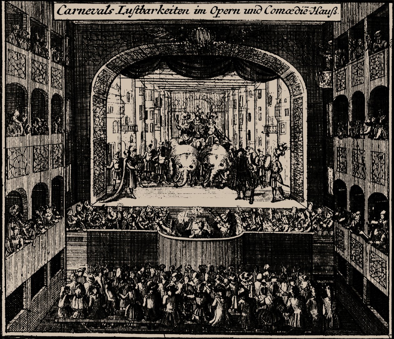Markgrafentheater à Erlangen, 1721 - Johann Baptista Homann