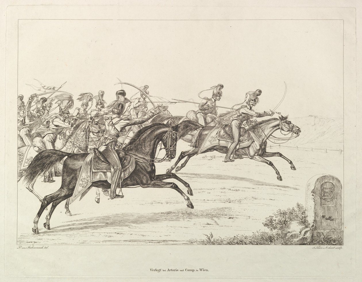 Lanciers autrichiens, début du 19e siècle - Johann Christian Erhard