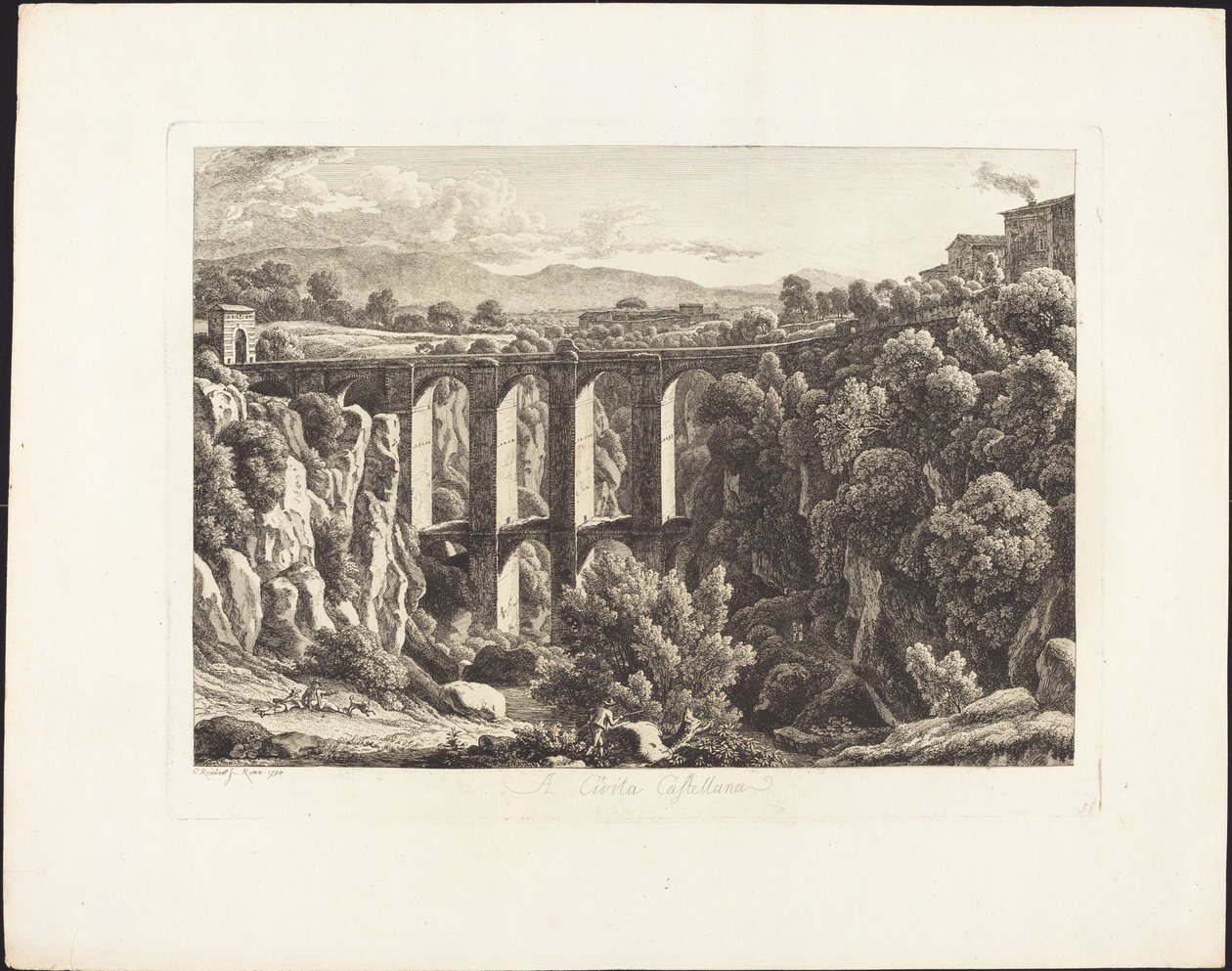 À Cività Castellana - Johann Christian Reinhart
