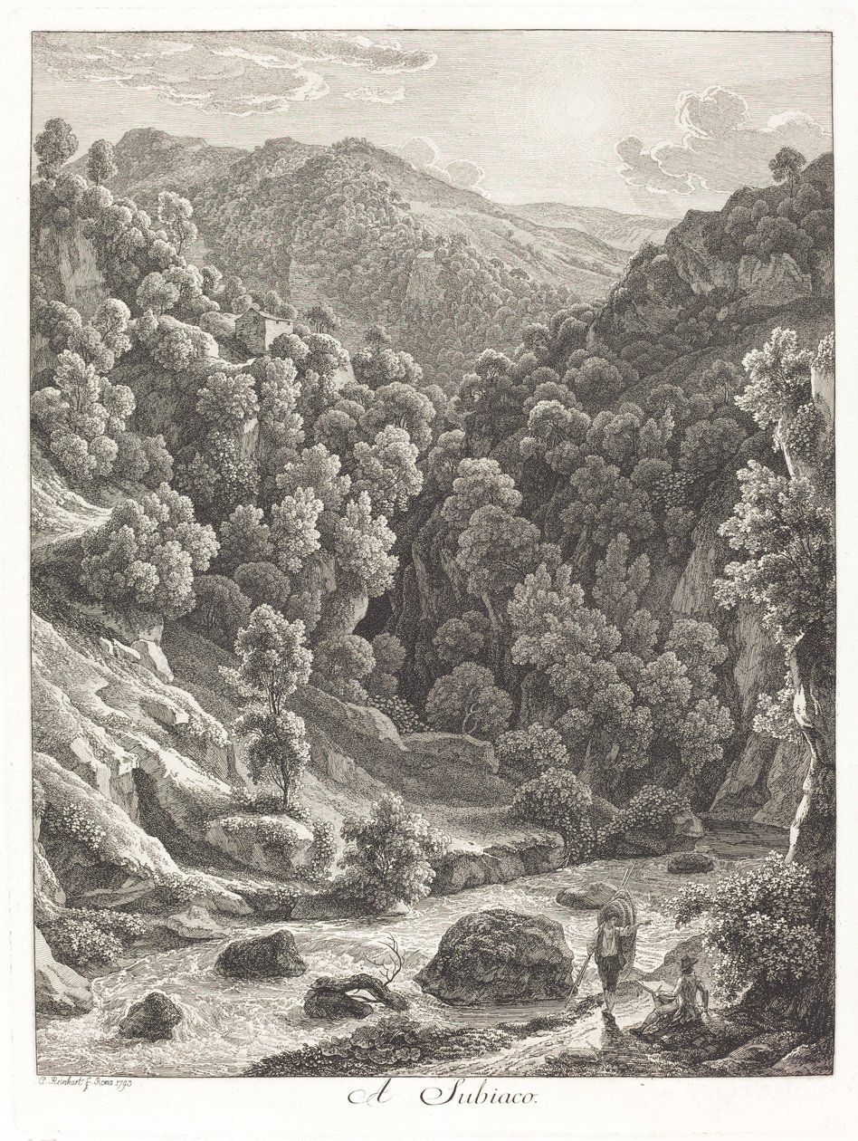 À Subiaco - Johann Christian Reinhart