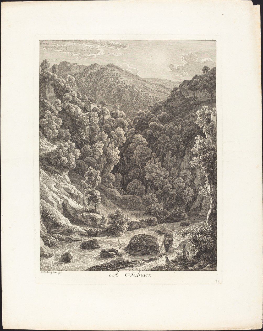 À Subiaco - Johann Christian Reinhart