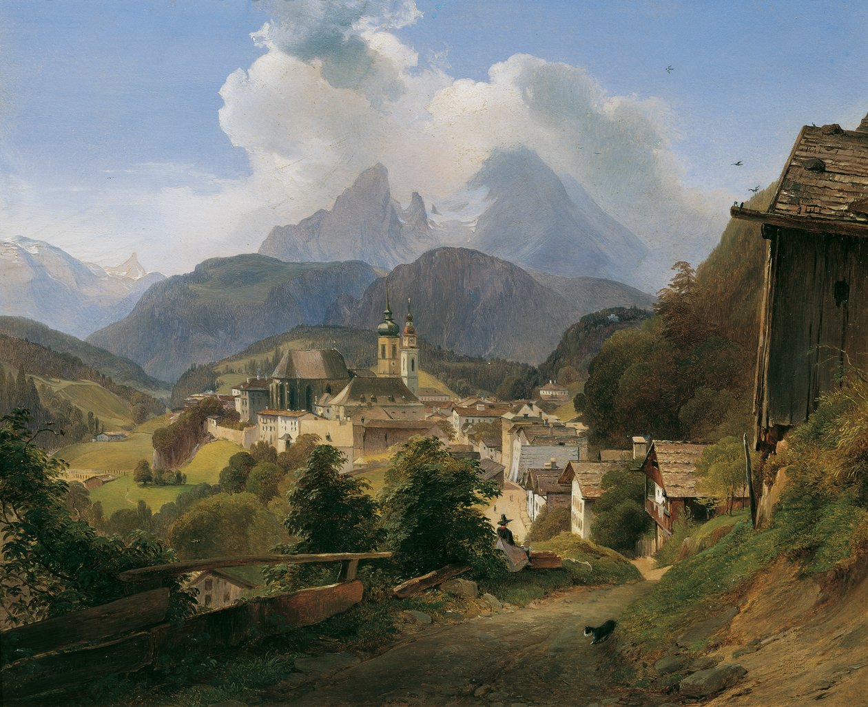 Berchtesgaden avec le Watzmann - Johann Fischbach