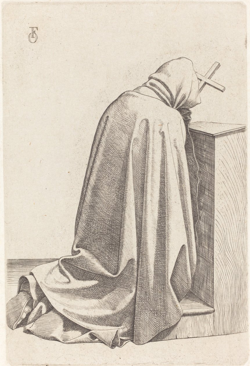 Moine en prière - Johann Friedrich Overbeck