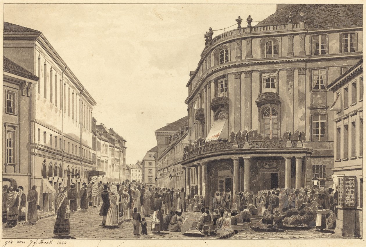 Vue de Muhlendamm - Johann Friedrich Stock