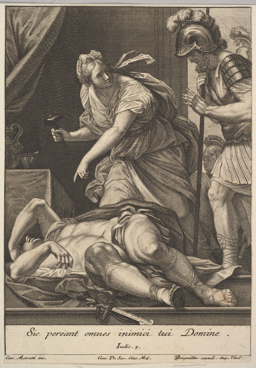 Jael tuant Sisera - Johann Georg Bergmuller