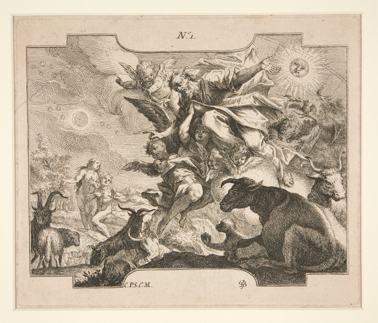 La Création (?) - Johann Georg Bergmuller