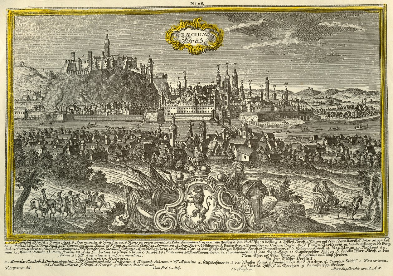 Graz, vers 1740 - Johann Georg Ringlin