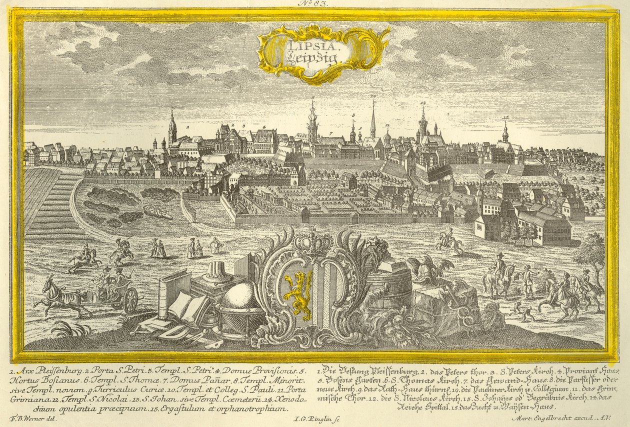 Leipzig, vers 1740 - Johann Georg Ringlin