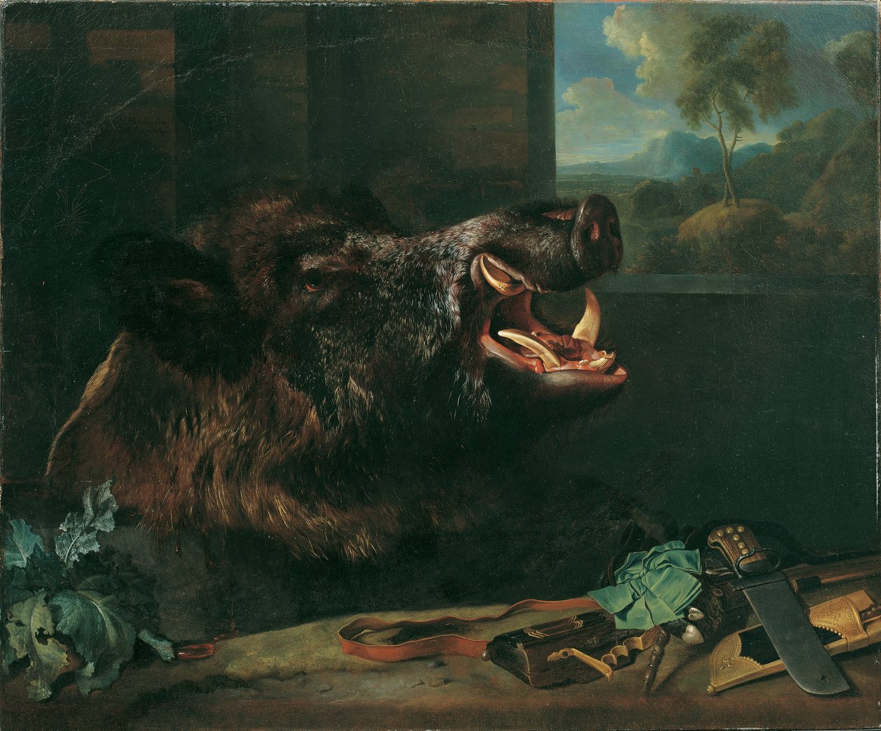 Nature morte de sanglier - Johann Georg de Hamilton