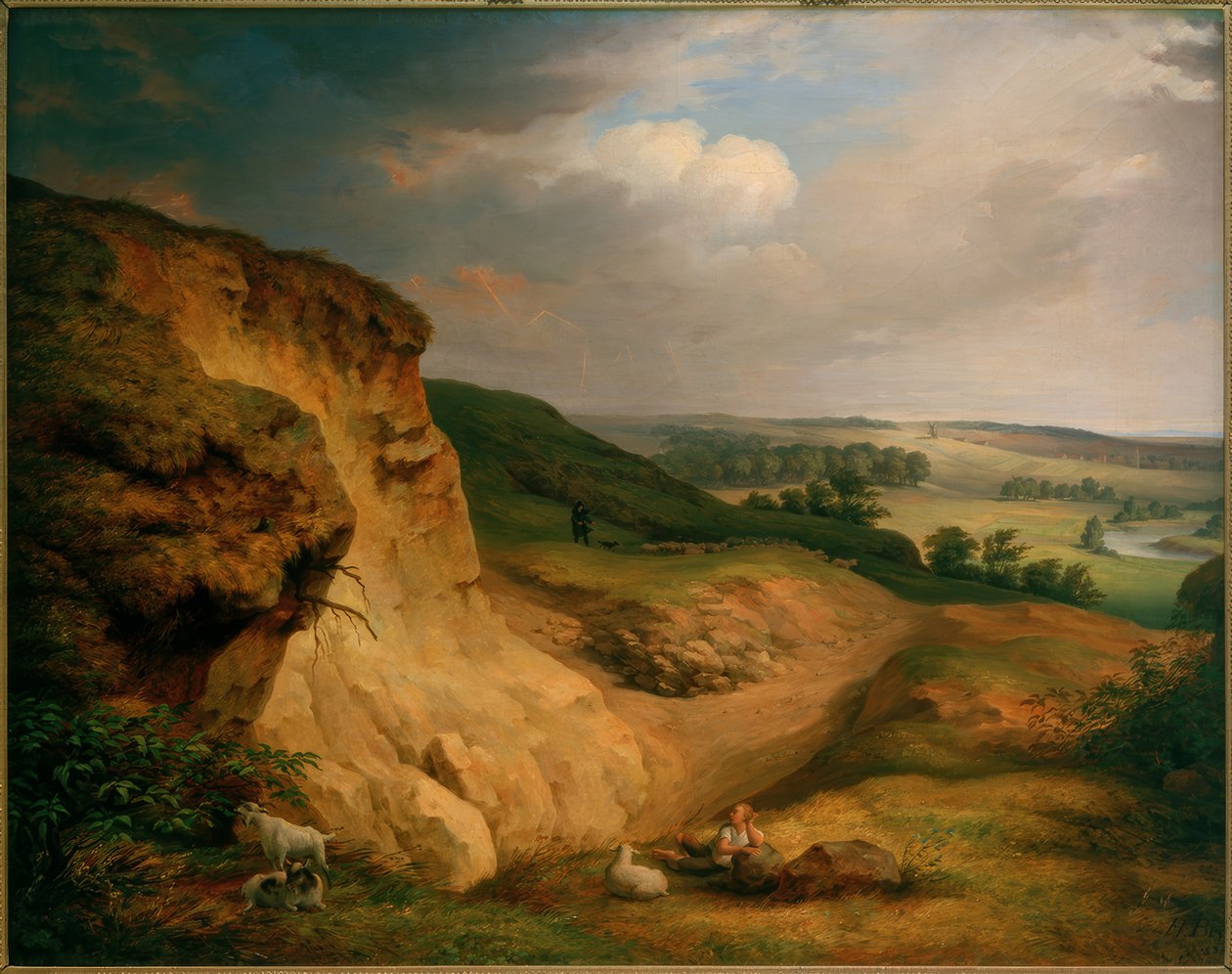 Le Muldenstein près de Jeßnitz - Johann Heinrich Beck