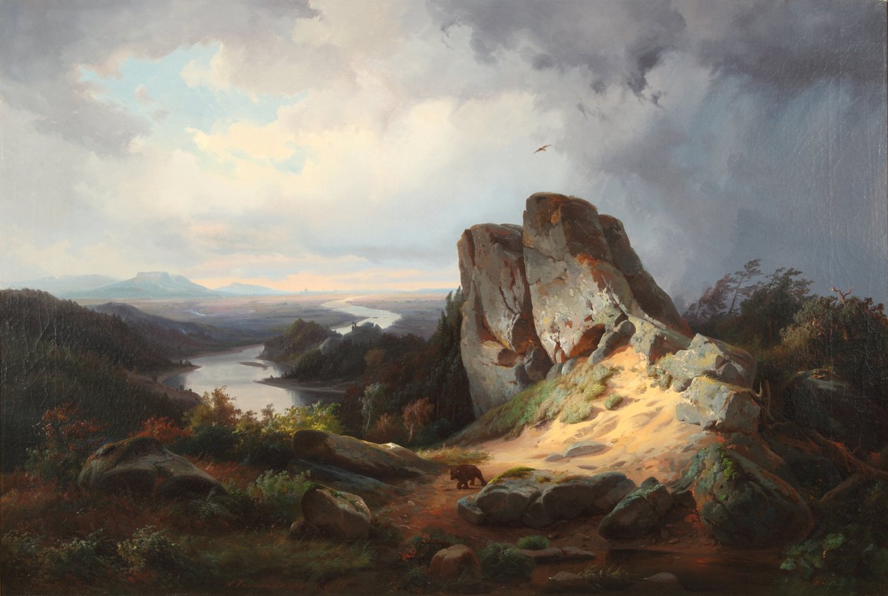 Paysage occidental 1853 - Johann Herman Carmiencke